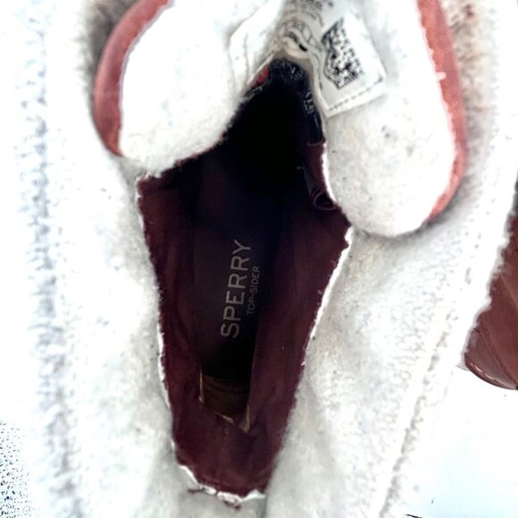 SPERRY MARITIME CRUZ TOP-SIDER BROWN LEATHER THINSULATE CHUKKA BOOTS - 7 - Picture 10 of 11